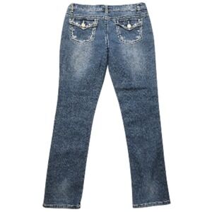 Revolution by Revolt Light Wash Straight Leg Stretch Jeans Sz 14 1/2 28" Inseam